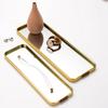 Nordic Gold Mirror Tray Light Luxury Home Jewelry Tray Rectangular Storage Tray Simple Table Decoration Ornaments Shooting Props