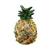 Elegant Pineapple Shaped Jewelry Case With Gemstones Accent Secure Metal Compartment for Accessories