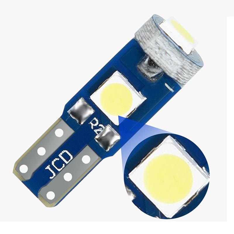 5PCS 12V T5 3030 Led Bulb Car Interior Lights Dashboard Auto Instrument Lamp
