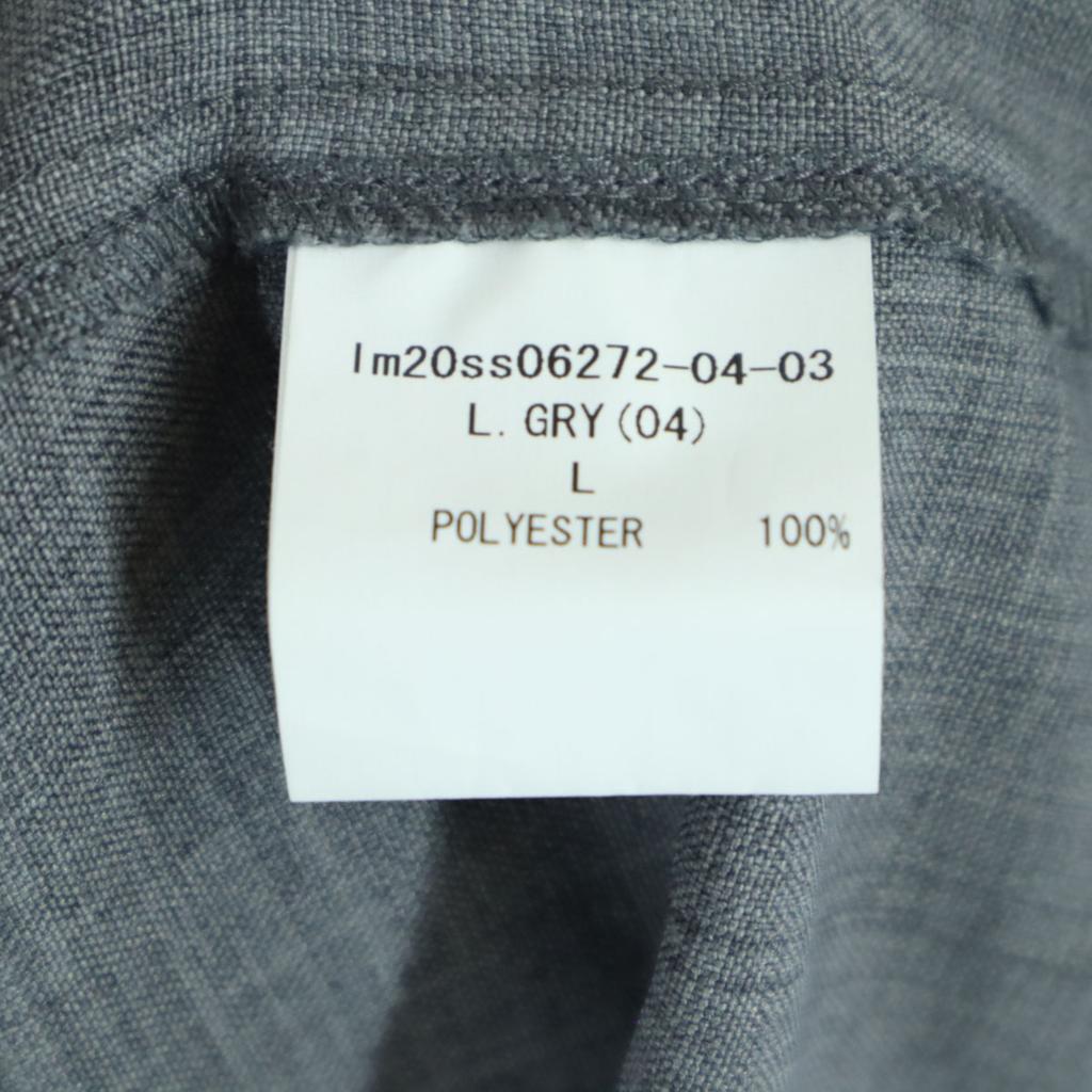 LIDNM Made In Japan Five-quarter Sleeve Zip Open Collar Shirt Open Collar Men's Used