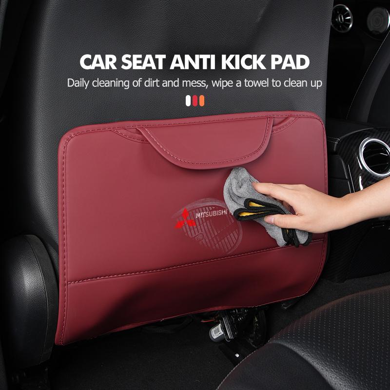 Car Seat Anti Kick Mats Back Storage Half Pack Anti Kick Mats Accessories For Mitsubishi Lancer ASX Pajero Mirage Attrage WJ4