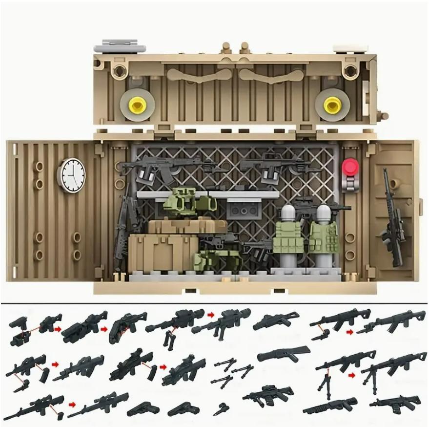 Militär-Thema Bausteine-Set SWAT Spezialeinheit Basis Bausteine Set Für Jungen Kreative Feiertagsgeschenke