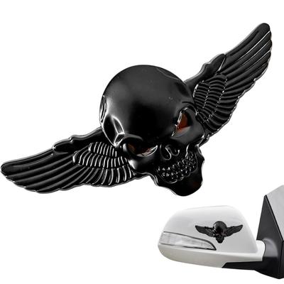 3D Car Sticker Metal,3D Metal Car Sticker - Skeleton Car Bumper Decal,Fashionable Metal Badge