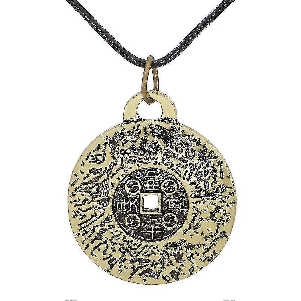 Die Eigenschaften von Feng Shui Geld-Amulett-Halskette Schmuck im Vintage-Stil Geschenk für Männer Frauen (ruigou)