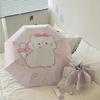 Cute Pink Kitten Folding Umbrella Sun Protection And Uv Rain Dual-Purpose Sun Umbrella Student Portable Sunshade
