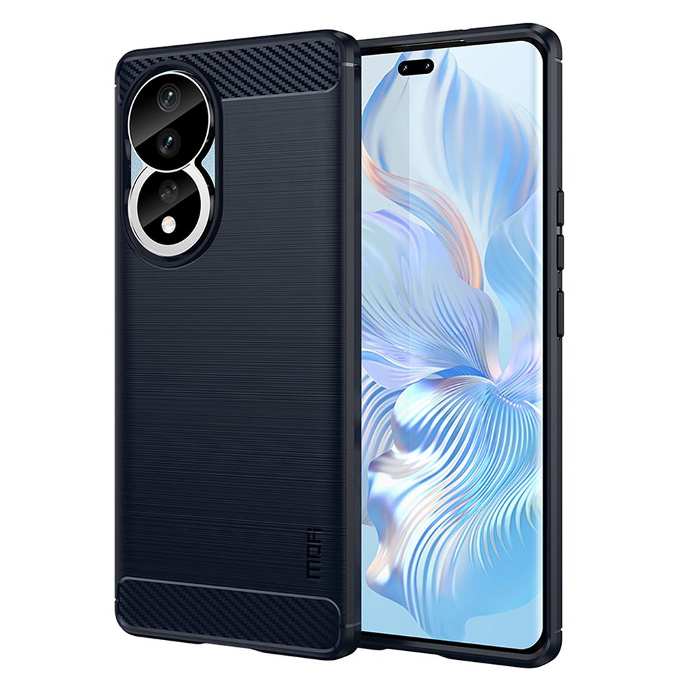 MOFI JK TPU Series-1 for Honor 90 Carbon Fiber Soft TPU Case Anti-scratch Brushed Phone Cover