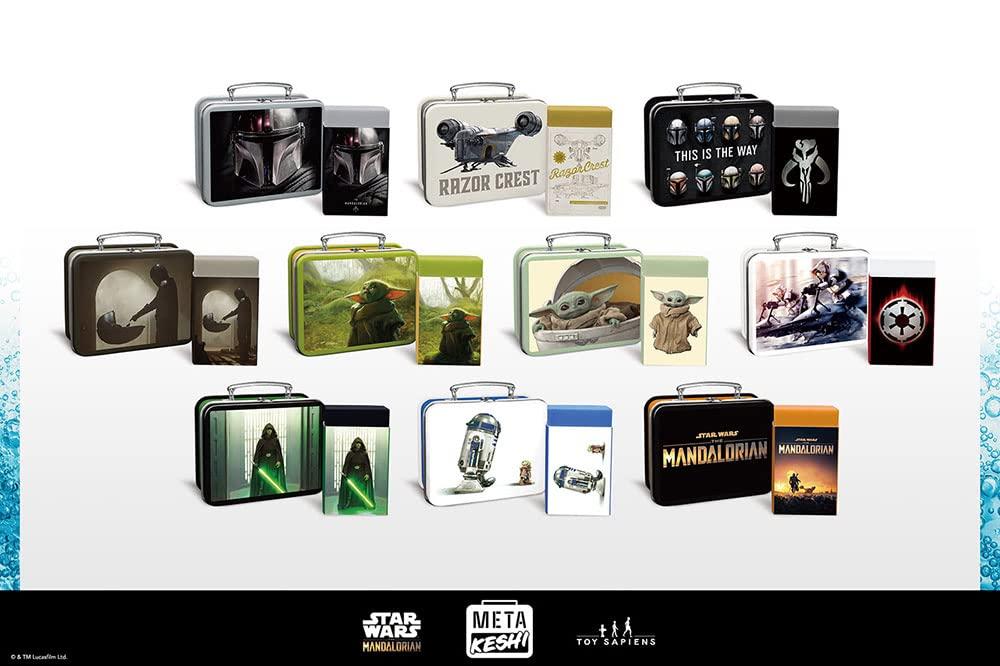 Metakeshi Star Wars: The Mandalorian Series 5 (Box of 10) Black, Approx. 5 x 7 x 3 cm (Tin Case), Approx. 5 x 3 x 1 cm (Eraser) MT-KS #05