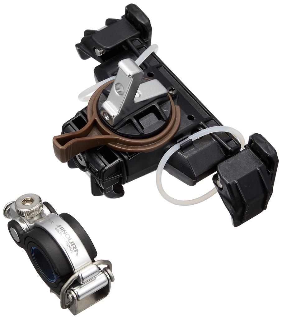 MINOURA Bicycle Smartphone Holder Compatible with Black iH-700 22~35mm