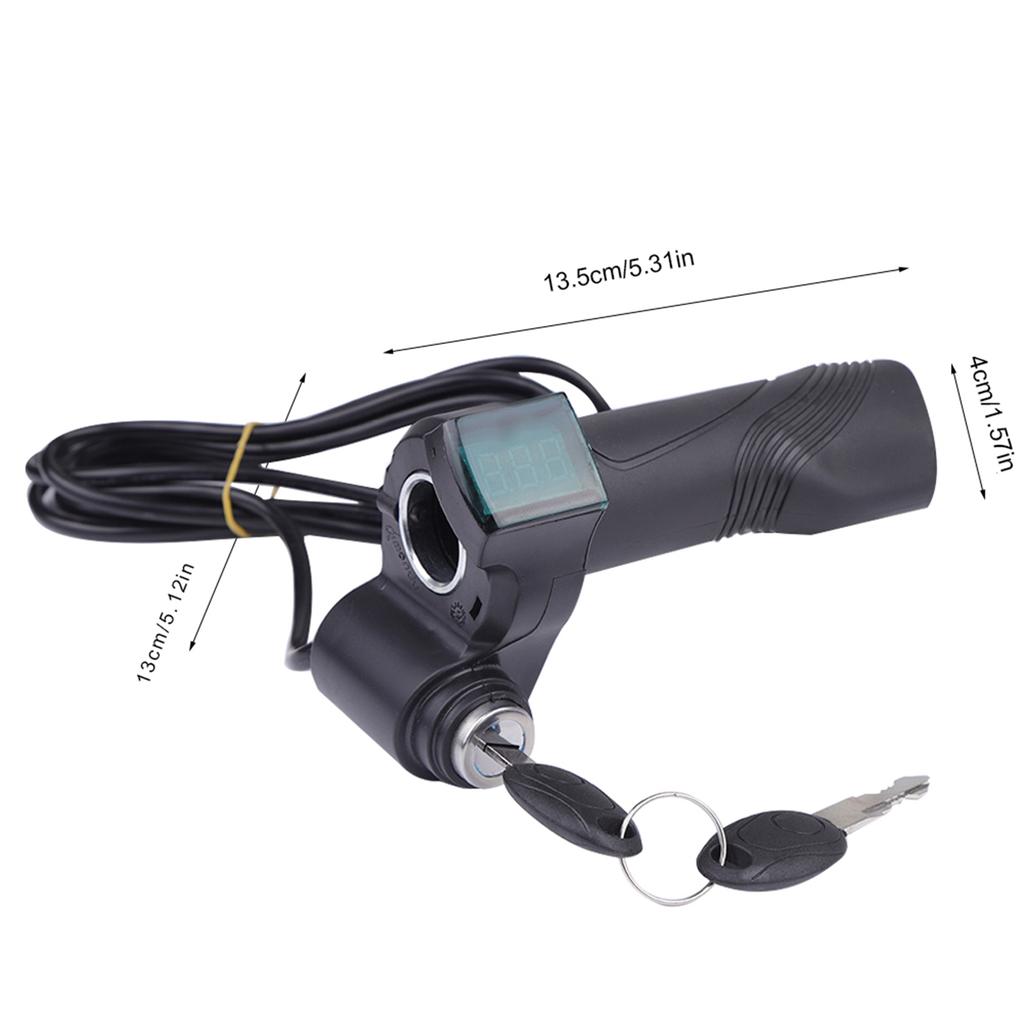 Power Indicator with Digital Voltage Display for Electric Scooters and Bikes, Accurate Mie Calculation, Plastic Material for All