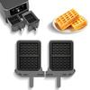 Set of 2 Silicone Waffle Molds Set Nonstick Baking Pan with Small Handle Silicone Baking Tray for Air Fryers and Oven