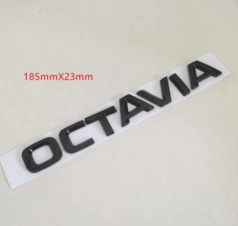 1pc 3D ABS for Octavia Superb RAPID FABIA KAMIQ KODIAQ YETI Car Emblem Letter Badge Rear Tail Trunk Sticker Decal for SKODA