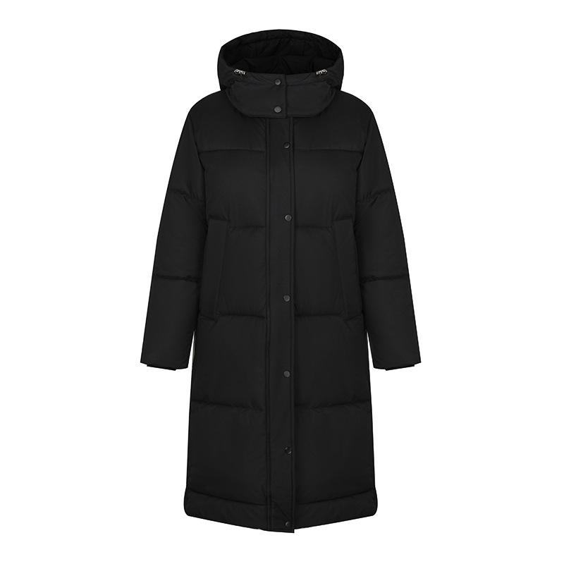 Down cotton jacket women's mid-length over the knee new Korean version of loose Hong Kong style ins thick cotton jacket for the winter of 2025