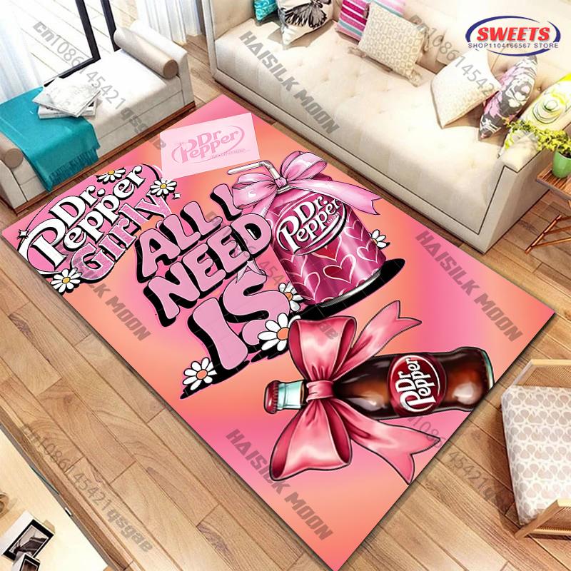 

15 Sizes D-Dr. P-Pepper Pattern Printed Carpet Living Room Bedroom, Office Rug Durable Non-Slip Mat Vintage Gifts for Friends 40x60cm (16x24in)