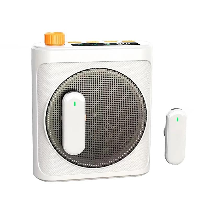 

Portable Megaphone With Lavalier Microphone Wireless Bluetooth Voice Amplifier Speaker for Teachers Elderly Tour Guides Coaches білий