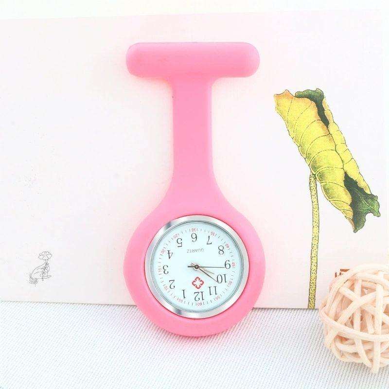 1 Stück Silikon-Krankenschwesteruhr Einfach, Modisch, Niedlich Wanduhr Krankenschwester Taschenuhr Gelee-Uhr