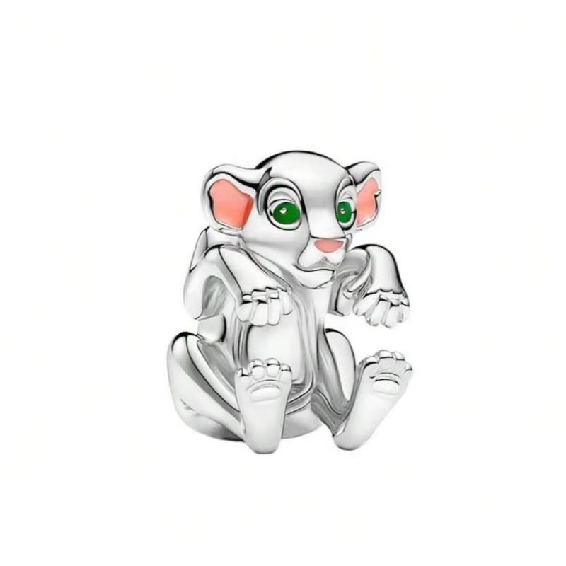 Originaler Charm Tierkönig Simba Perlen Passend für Armbänder Halskette Für Charms Kupfer Damen Luxus DIY Schmuckherstellung