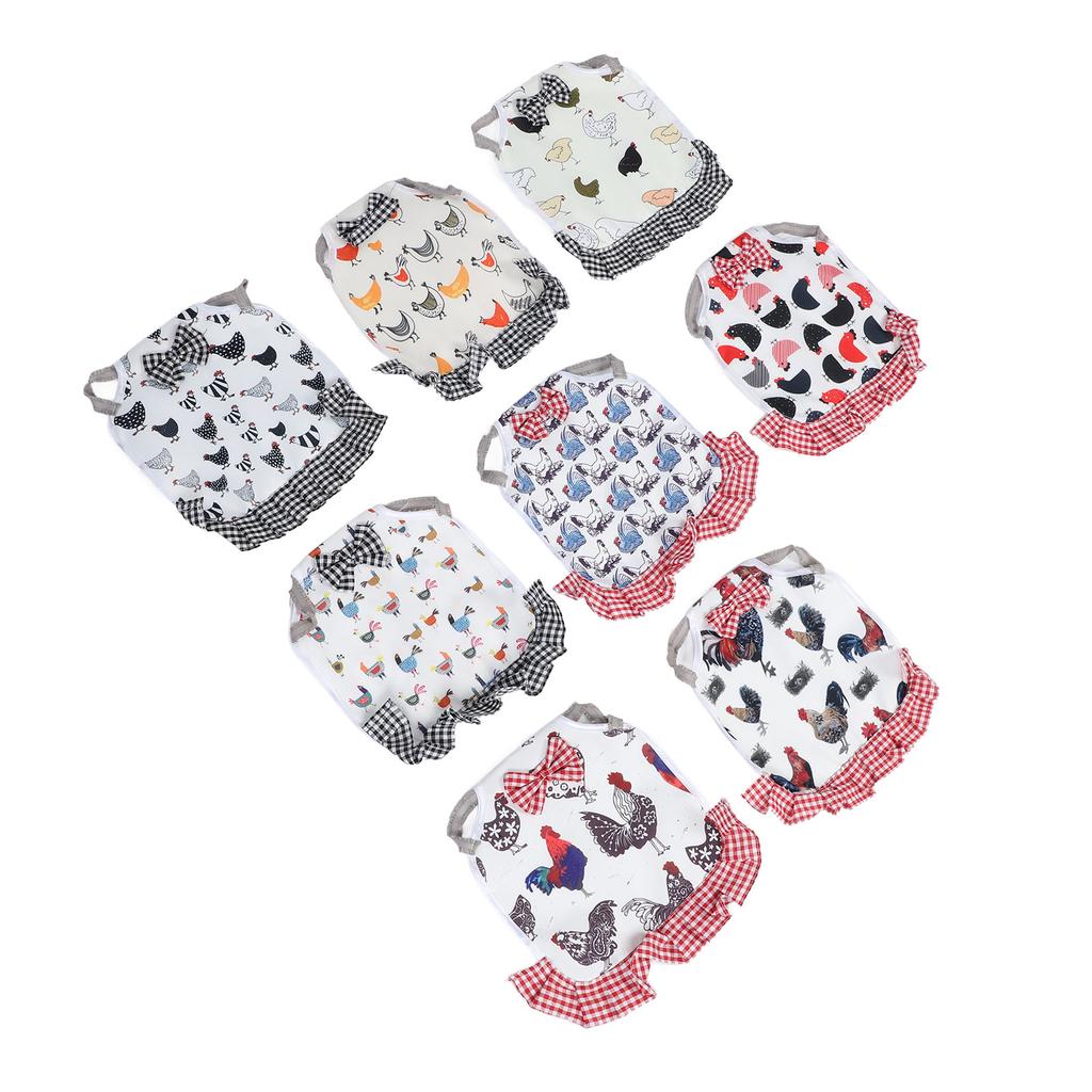 Tavuklar için 8 Adet Tavuk Eyeri Kanat Sırt Koruyucu Elastik Kayışlar Eyer Önlükleri Tavuk Tüyü Sabitleyici