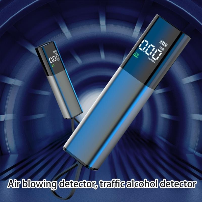 Quick Response Blowing Alcoholicity Tester Professional LCD Digital Display Drunk Driving Detector Portable Breathalyzer