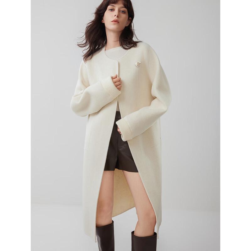 ELLE Women's French Style Wool Vest Coat