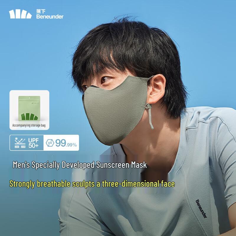 Beneunder Men's UV Protection Breathable Face Mask AS33724