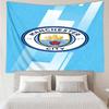 Manchester City Print Tapestry, Backdrop, Easy Setup, Ideal for Bedroom, Office & Living Room, with Aesthetic Wall Hanging Decor.