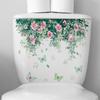 30*25Cm Plant Flower Leaf Wall Sticker Creative Toilet Decorative Restaurant Bat