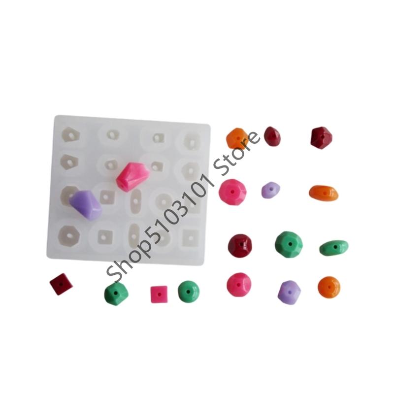

X6HE Silicone Beads Mold Geometric Handmade Moulds Crafting Supplies Pendant Making Molds Perfect for Hand-Making Lover China Mainland