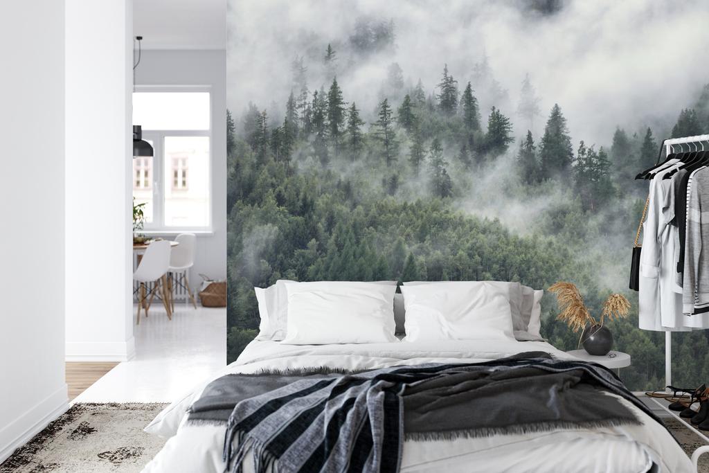 Photomural Forest In The Morning Mist Structural Vinyl 405x270
