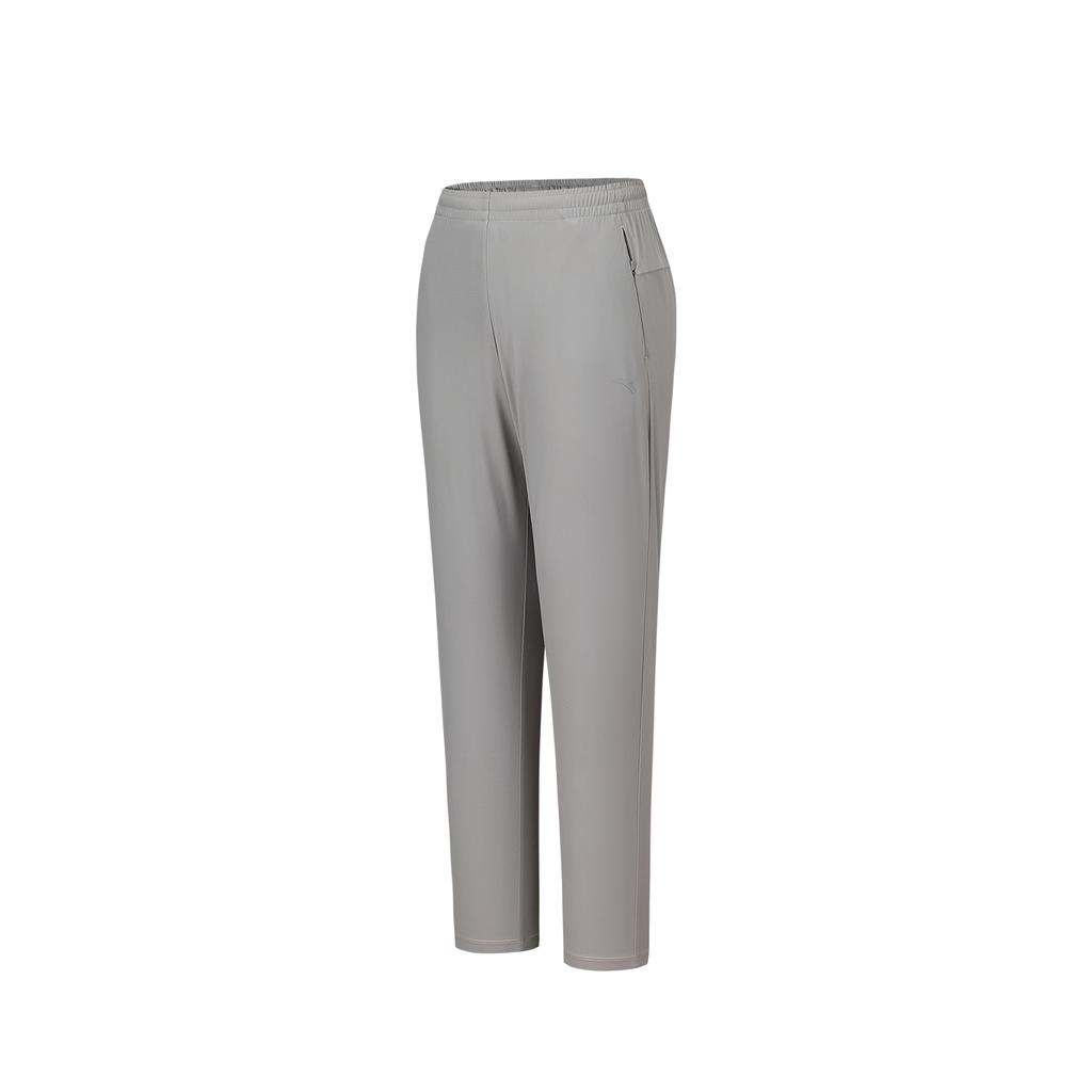 Anta Knitted Nine-Point Pants Women bottoms Reed-Gray 962627306-2