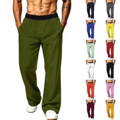 Herren lockere weite Freizeithose mit Taschen für Sport und