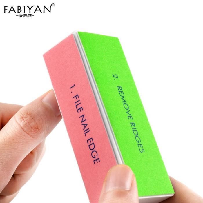 4-sided Nail File Block, Sanding Polishing Buffer, Sand Sponge, Manicure and Pedicure Tool, Acrylic Gel - 5Pcs