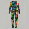 Women Loose Round Neck Long Sleeve Shirt And High Waist Straight Leg Pants Two Piece Daily Leisure Suit