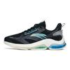 Anta Elastic Gel Shock Absorption Low Top Running Shoes Men Sneakers Black Blue 112215501-4