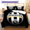 Set Copripiumino Trapuntato Juve Federa Federe Decorazione Casa Regalo di Compleanno (1 * copripiumino + 2 * federa, senza nucleo)