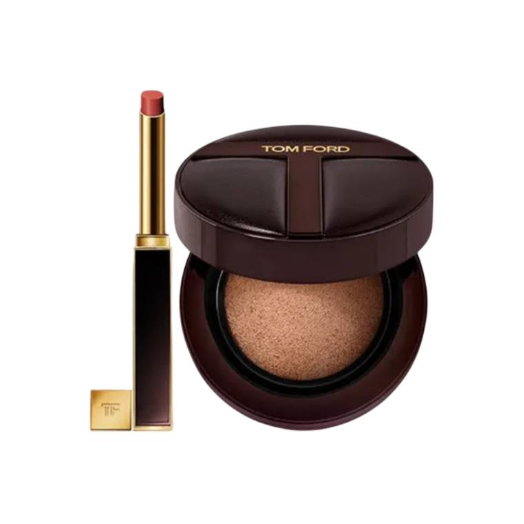 

Tom Ford Slim Lip Colour Shine And Architecture Soft Matte Blurring Cushion Foundation Makeup Set Lipstick 152+ Cushion Foundation 0.6