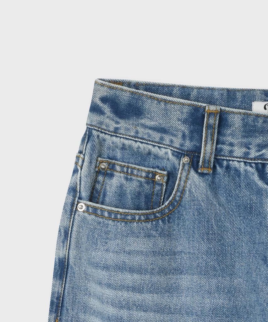 FALLETT Straight Denim Pants Light Blue