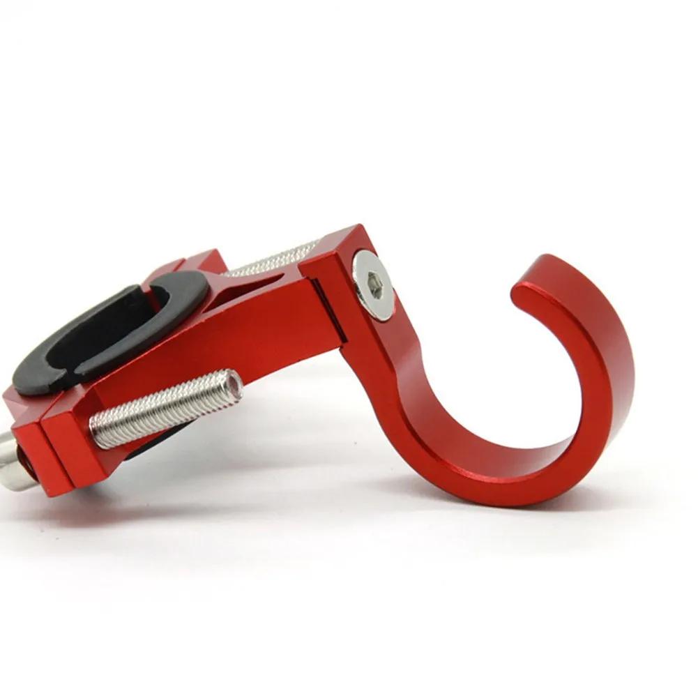 Universal Aluminum Alloy Hook Hanger Holder for Scooter Bike Motorcycle Bag - Adjustable 20-35mm Tube Clamp Mount Accessory