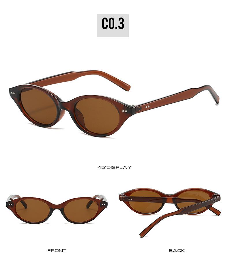 New Fashion Oval Sunglasses Vintage Polygonal Frame UV400 Protection Retro Designer Driving Shades