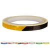 Reflective Sticker Rim Luminous Warning Tape Motorbike Bike Frame Wheel Adhesive Reflector Strip, Green