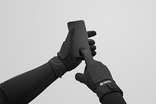 SHIMANO WINDSTOPPER Insulated Cycling Gloves, Size: M, Hand Circumference: 20.3-22.9 cm, Color: Black