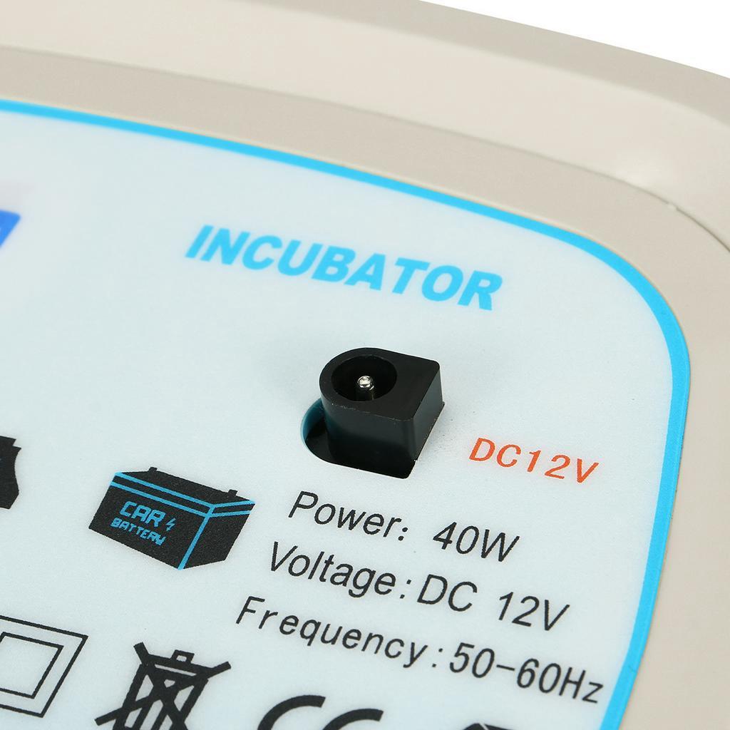 16 Eggs Fully Automatic Incubator Chicken Incubator with Photo Function LED Lighting Automatic Egg Turning Egg Hatcher 10V~220V