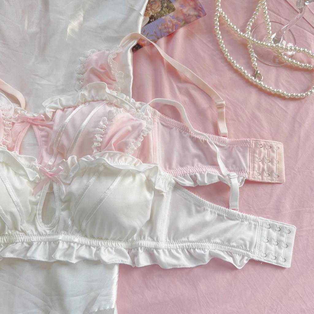 Girls Cute Bras Wireless Underwear Girls Bras Hollow Out Lingerie