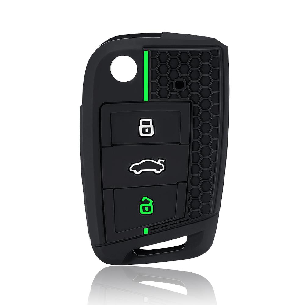 New Style Key Case Cover For Vw Golf 7 Gti Polo T-Cross T-Roc Touran Tiguan Skoda Octavia Rapid Fabia Seat Ibiza Leon Ateca