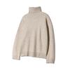 NODU Soft Cashmere-Like Turtleneck Long Sleeve Knit Sweater [Beige]