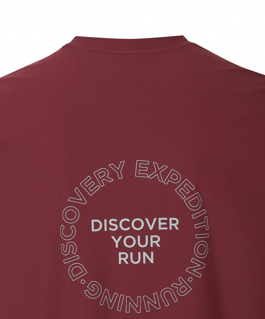 DISCOVERY EXPEDITION Men'S Performance Running T-Shirt (Burgundy)