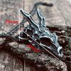Mens Stainless Steel Heavy Wolf Dragon Skull Pendant Necklace Vintage Men holiday Gift