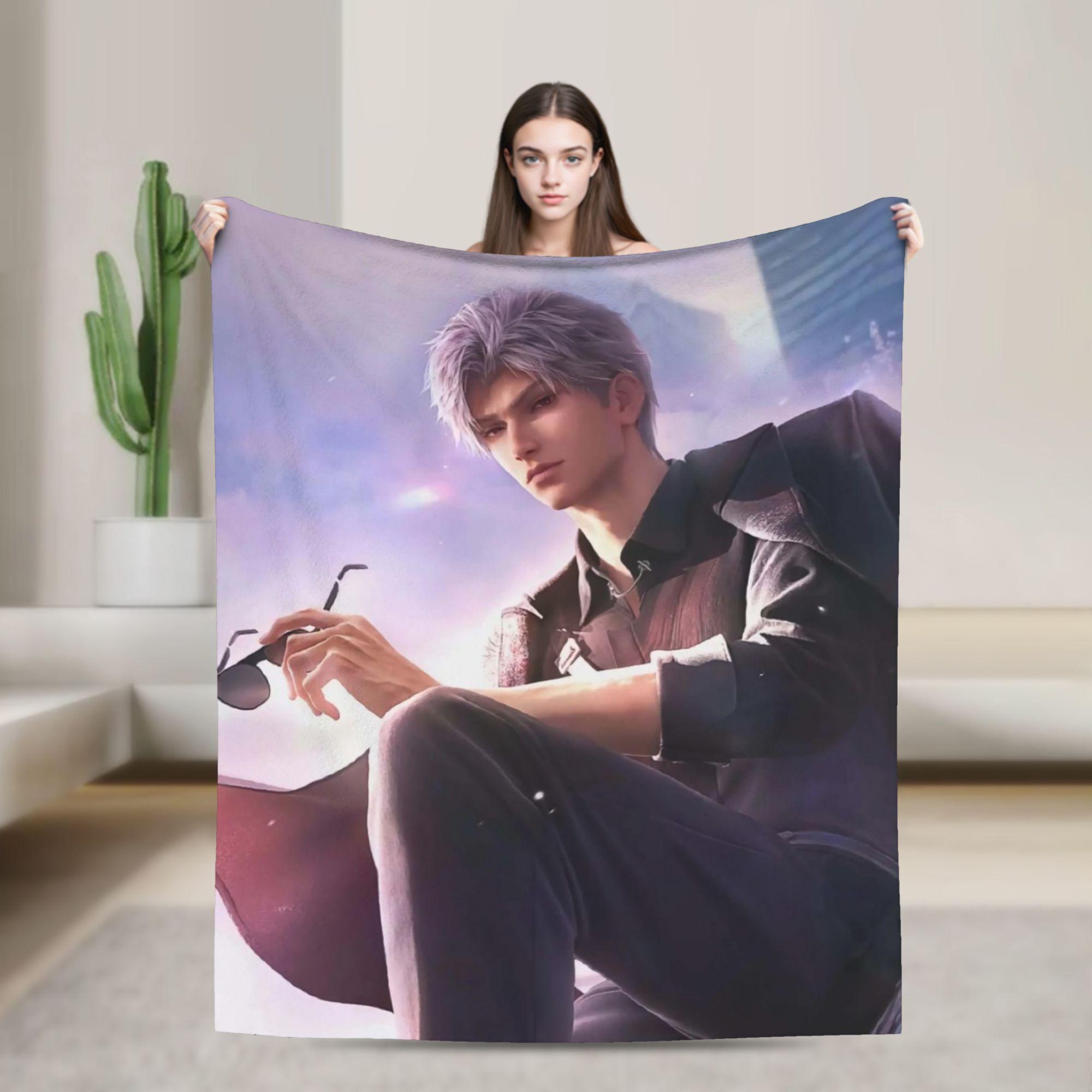 

Love and Deep space Flannel Blanket Girl Super Soft Throw Blanket Winter Chair Bedspread Sofa Bed Cover 80x120cm