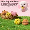 1/3Pcs Plush Dog Toy Bright Color Animal Design Interactive Squeaky Chew Toys High Bounce Soft Fabric Dog Ball