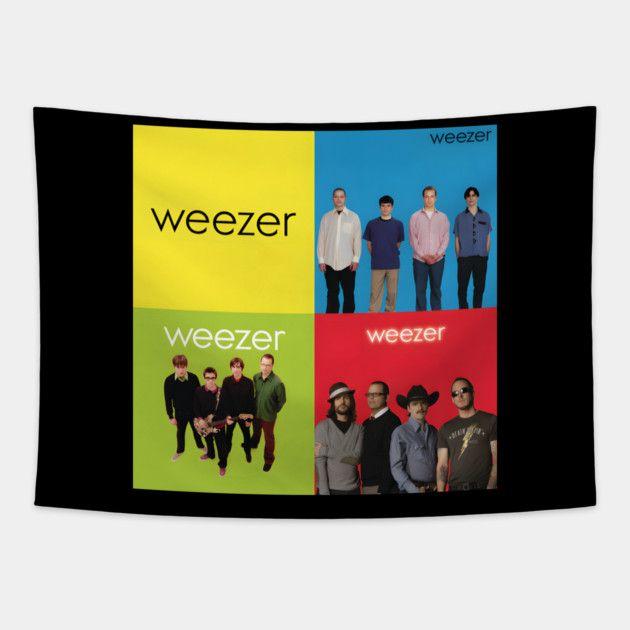 Weezer Tapestry Blue Green Red 75x100