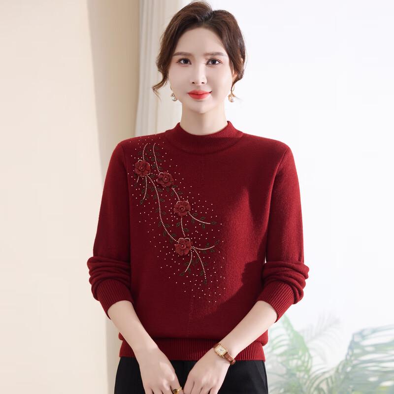 Women's Winter Warm Pullover Sweater for Middle-Aged
